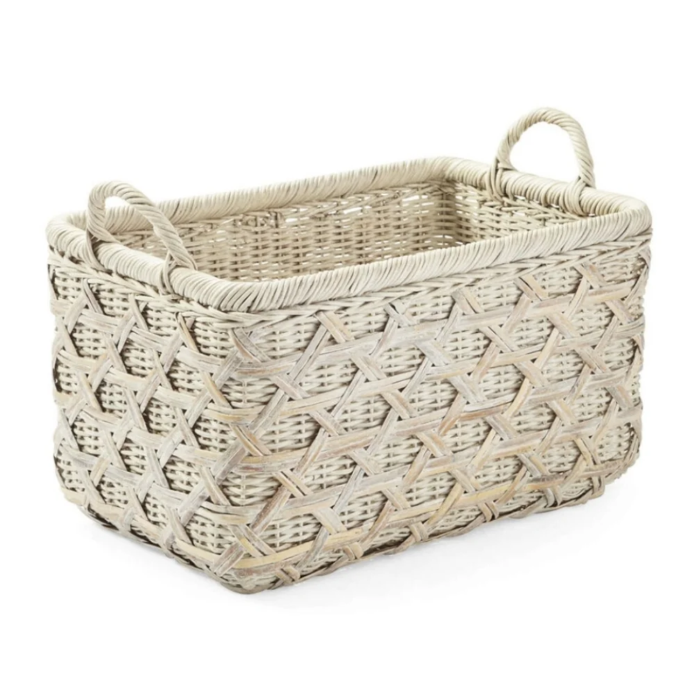 🧺 WHITE WASHED SAG HARBOR BASKET 🧺